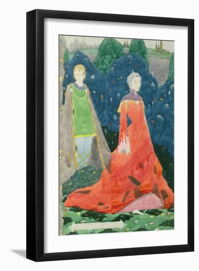 Design for Geneva Window Showing the Countess Cathleen-Harry Clarke-Framed Giclee Print