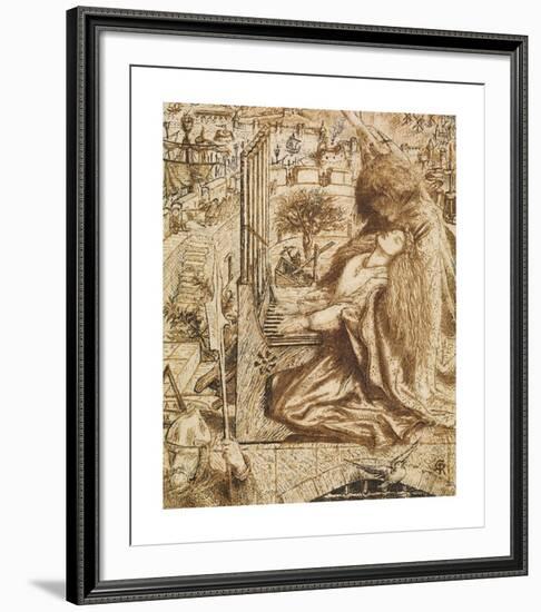 Design for Moxon's Tennyson - Saint Cecilia-Dante Gabriel Rossetti-Framed Premium Giclee Print