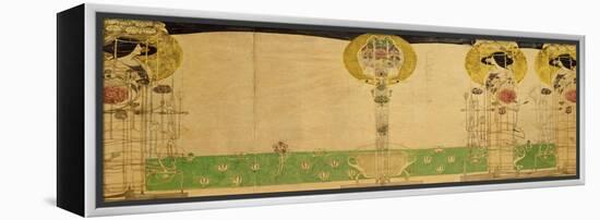 Design for Mural Decoration of the First Floor Room of Miss Cranston's Buchanan Street Tearooms-Charles Rennie Mackintosh-Framed Premier Image Canvas