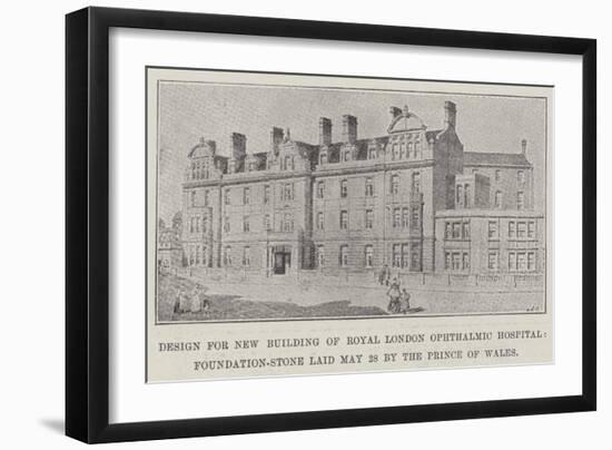 Design for New Building of Royal London Ophthalmic Hospital-null-Framed Giclee Print