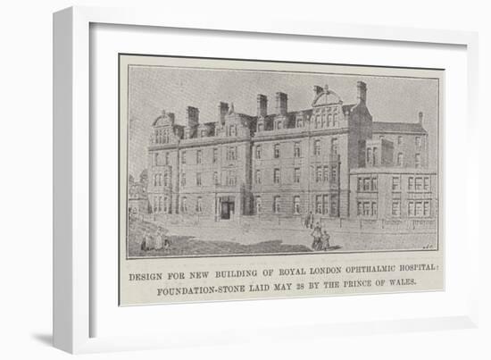 Design for New Building of Royal London Ophthalmic Hospital-null-Framed Giclee Print