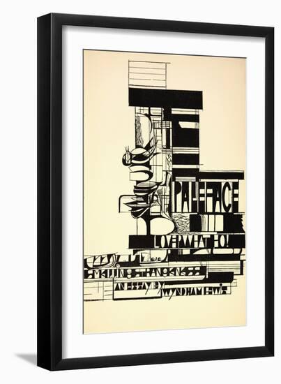 Design for Paleface-Wyndham Lewis-Framed Giclee Print