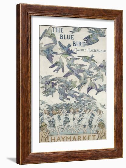 Design For Playbill For The Bluebird, 1909-Frederick Cayley Robinson-Framed Giclee Print