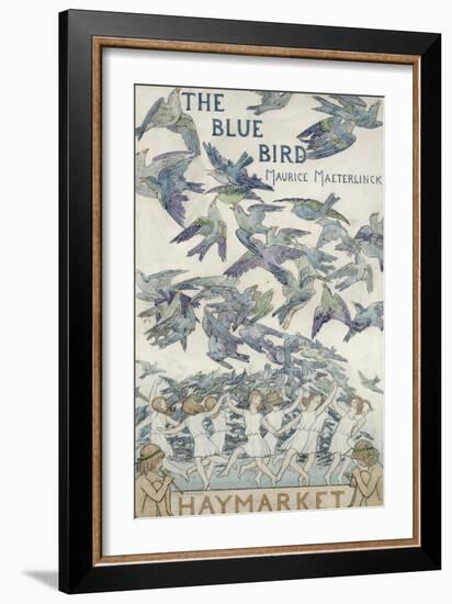 Design For Playbill For The Bluebird, 1909-Frederick Cayley Robinson-Framed Giclee Print