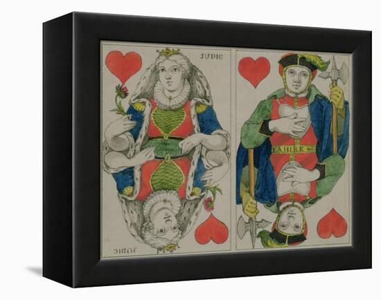 Design for Playing Cards, circa 1810-Philipp Otto Runge-Framed Premier Image Canvas