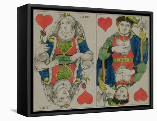 Design for Playing Cards, circa 1810-Philipp Otto Runge-Framed Premier Image Canvas