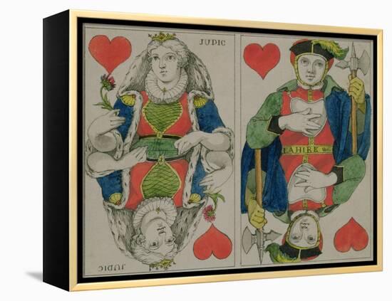 Design for Playing Cards, circa 1810-Philipp Otto Runge-Framed Premier Image Canvas