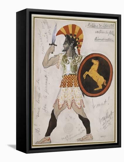 Design for Pollux's Costume in 'Hélène De Sparte'-Leon Bakst-Framed Premier Image Canvas