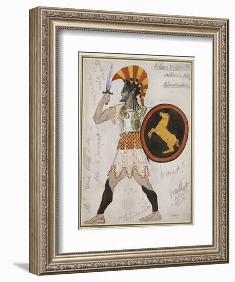 Design for Pollux's Costume in 'Hélène De Sparte'-Leon Bakst-Framed Giclee Print