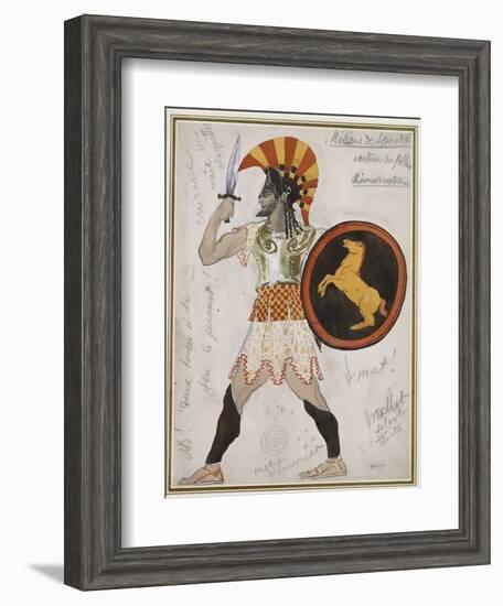 Design for Pollux's Costume in 'Hélène De Sparte'-Leon Bakst-Framed Giclee Print