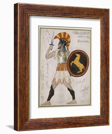 Design for Pollux's Costume in 'Hélène De Sparte'-Leon Bakst-Framed Giclee Print