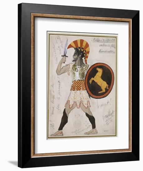 Design for Pollux's Costume in 'Hélène De Sparte'-Leon Bakst-Framed Giclee Print