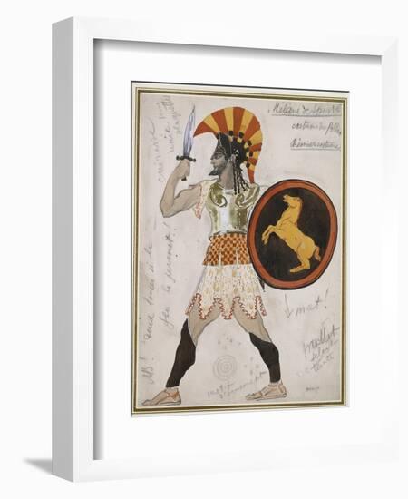 Design for Pollux's Costume in 'Hélène De Sparte'-Leon Bakst-Framed Giclee Print