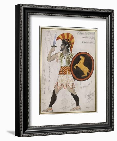 Design for Pollux's Costume in 'Hélène De Sparte'-Leon Bakst-Framed Giclee Print