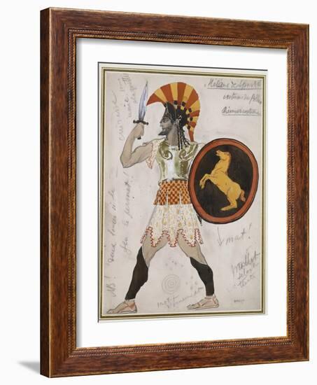 Design for Pollux's Costume in 'Hélène De Sparte'-Leon Bakst-Framed Giclee Print