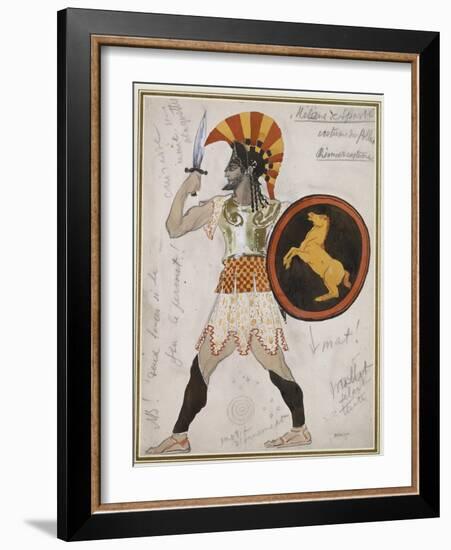Design for Pollux's Costume in 'Hélène De Sparte'-Leon Bakst-Framed Giclee Print