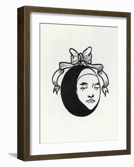 Design for Reverse Cover of 'Pierrot', 1896 (Litho)-Aubrey Beardsley-Framed Giclee Print