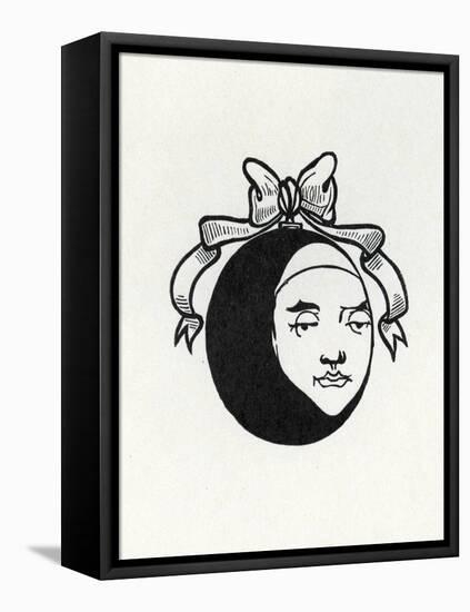 Design for Reverse Cover of 'Pierrot', 1896 (Litho)-Aubrey Beardsley-Framed Premier Image Canvas