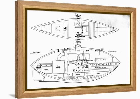 Design for the Baker Submarine-null-Framed Premier Image Canvas