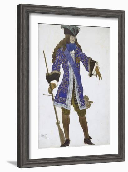 Design for the Count's Costume in Act III of 'The Sleeping Princess', 1922-Leon Bakst-Framed Giclee Print