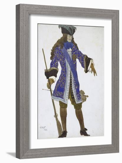 Design for the Count's Costume in Act III of 'The Sleeping Princess', 1922-Leon Bakst-Framed Giclee Print