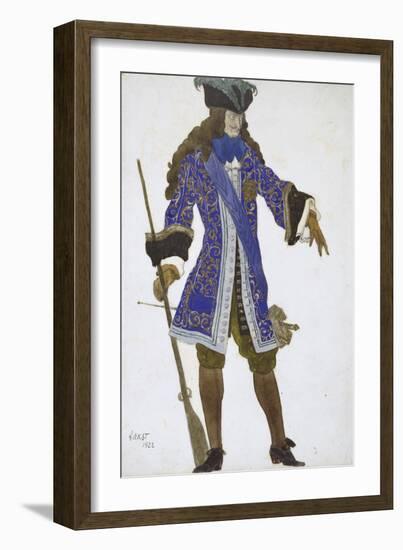 Design for the Count's Costume in Act III of 'The Sleeping Princess', 1922-Leon Bakst-Framed Giclee Print