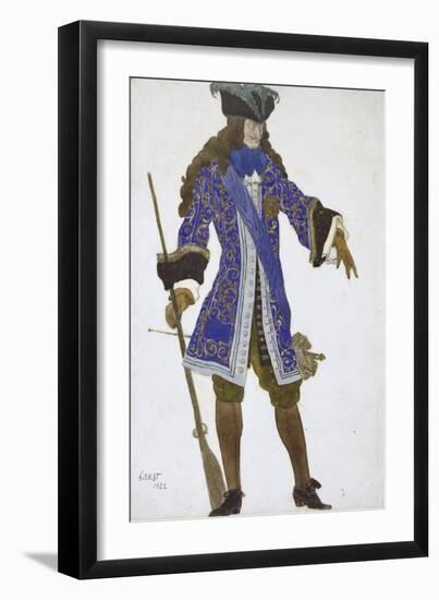 Design for the Count's Costume in Act III of 'The Sleeping Princess', 1922-Leon Bakst-Framed Giclee Print