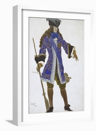 Design for the Count's Costume in Act III of 'The Sleeping Princess', 1922-Leon Bakst-Framed Giclee Print