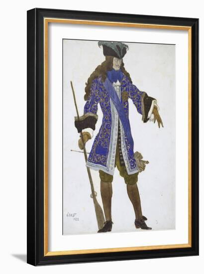 Design for the Count's Costume in Act III of 'The Sleeping Princess', 1922-Leon Bakst-Framed Giclee Print