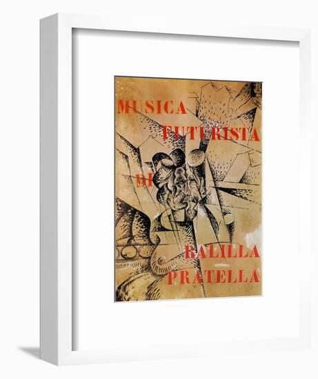 Design for the Cover of 'Musica Futurista' by Francesco Balilla Pratella (1880-1955), 1912-Umberto Boccioni-Framed Premium Giclee Print