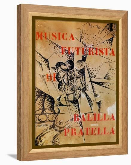 Design for the Cover of 'Musica Futurista' by Francesco Balilla Pratella (1880-1955), 1912-Umberto Boccioni-Framed Premier Image Canvas