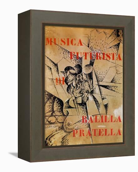 Design for the Cover of 'Musica Futurista' by Francesco Balilla Pratella (1880-1955), 1912-Umberto Boccioni-Framed Premier Image Canvas