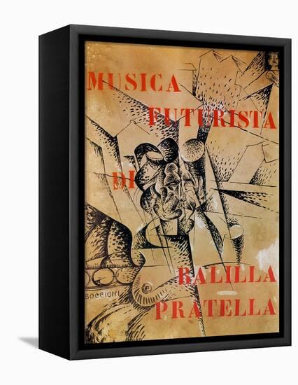 Design for the Cover of 'Musica Futurista' by Francesco Balilla Pratella (1880-1955), 1912-Umberto Boccioni-Framed Premier Image Canvas