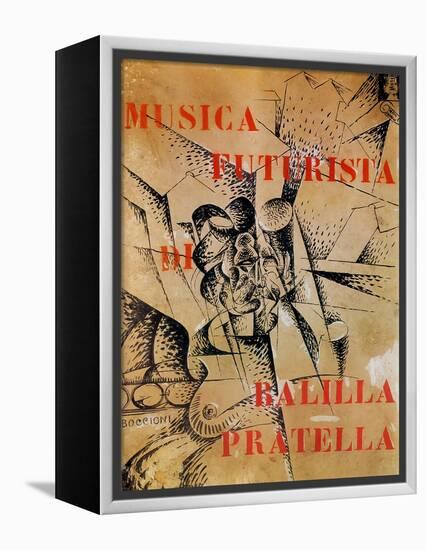 Design for the Cover of 'Musica Futurista' by Francesco Balilla Pratella (1880-1955), 1912-Umberto Boccioni-Framed Premier Image Canvas