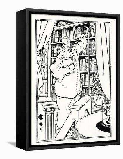 Design for the Cover of 'Pierrot', 1896 (Litho)-Aubrey Beardsley-Framed Premier Image Canvas