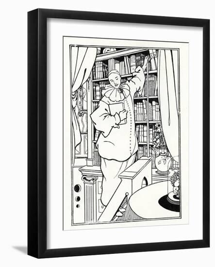 Design for the Cover of 'Pierrot', 1896 (Litho)-Aubrey Beardsley-Framed Giclee Print