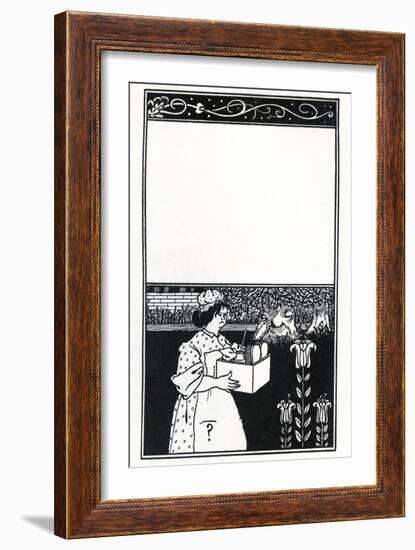 Design for the Cover of 'The Barbarous Britishers' by H.D. Traill (Litho)-Aubrey Beardsley-Framed Giclee Print