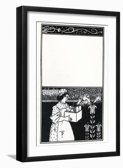 Design for the Cover of 'The Barbarous Britishers' by H.D. Traill (Litho)-Aubrey Beardsley-Framed Giclee Print