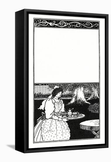 Design for the Cover of 'The British Barbarians' by Grant Allen (Litho)-Aubrey Beardsley-Framed Premier Image Canvas