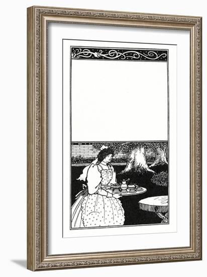 Design for the Cover of 'The British Barbarians' by Grant Allen (Litho)-Aubrey Beardsley-Framed Giclee Print