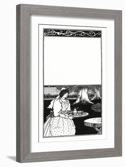 Design for the Cover of 'The British Barbarians' by Grant Allen (Litho)-Aubrey Beardsley-Framed Giclee Print