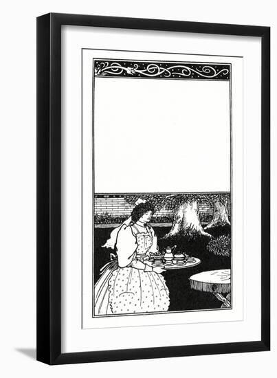 Design for the Cover of 'The British Barbarians' by Grant Allen (Litho)-Aubrey Beardsley-Framed Giclee Print