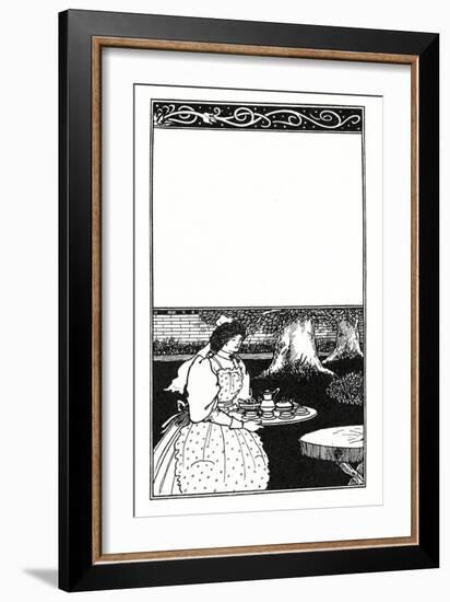 Design for the Cover of 'The British Barbarians' by Grant Allen (Litho)-Aubrey Beardsley-Framed Giclee Print