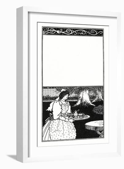 Design for the Cover of 'The British Barbarians' by Grant Allen (Litho)-Aubrey Beardsley-Framed Giclee Print