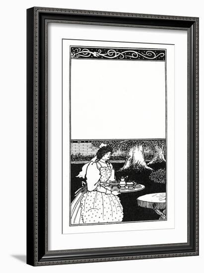 Design for the Cover of 'The British Barbarians' by Grant Allen (Litho)-Aubrey Beardsley-Framed Giclee Print