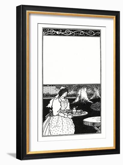 Design for the Cover of 'The British Barbarians' by Grant Allen (Litho)-Aubrey Beardsley-Framed Giclee Print