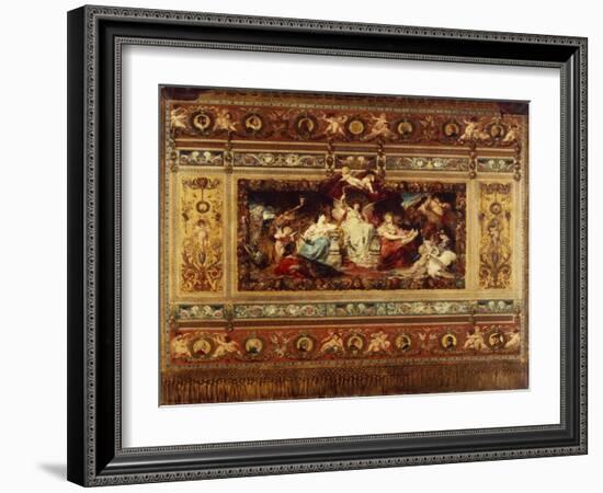 Design for the Curtain at the Dresden Opera, 1876-Ferdinand Keller-Framed Giclee Print