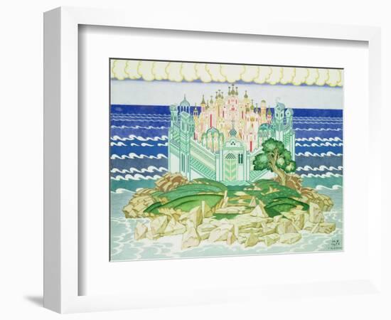 Design for the Decor of the 1928 Production of Rimsky-Korsakov's Opera 'Grad Kitezh' in Paris, 1928-Ivan Bilibin-Framed Giclee Print