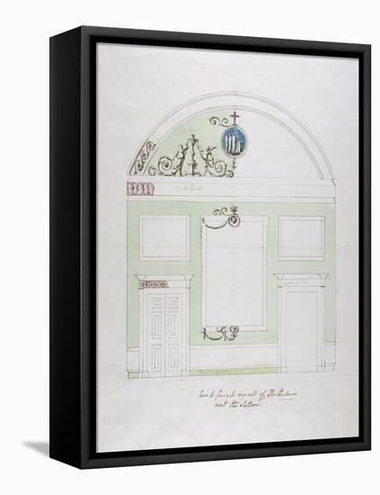 Design for the End Wall of the Eating Parlour, Headfort House-Robert Adam-Framed Premier Image Canvas