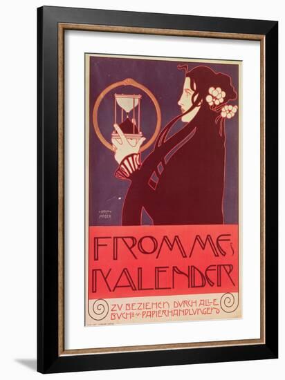 Design for the Frommes Calendar, for the 14th Exhibition of the Vienna Secession, 1902-Koloman Moser-Framed Giclee Print